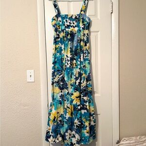 London Times women’s floral maxi sleeveless dress, size 6